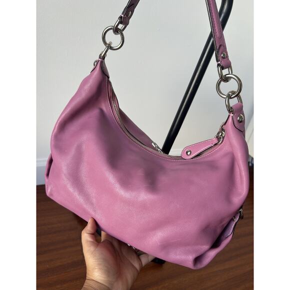 Y2K COACH 14304 Madison Hailey Purple Pink Leather Hobo Shoulder Bag No Hang Tag - Picture 9 of 15
